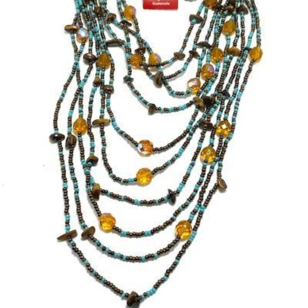 Beaded Layered Necklace - by Fair Trade